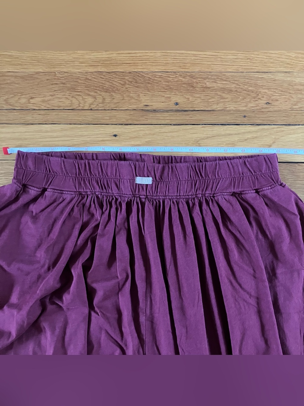 Lunya Maroon Cotton Wide Leg Lounge Relax Chill Loose Comfy Pants Large - Picture 5 of 11